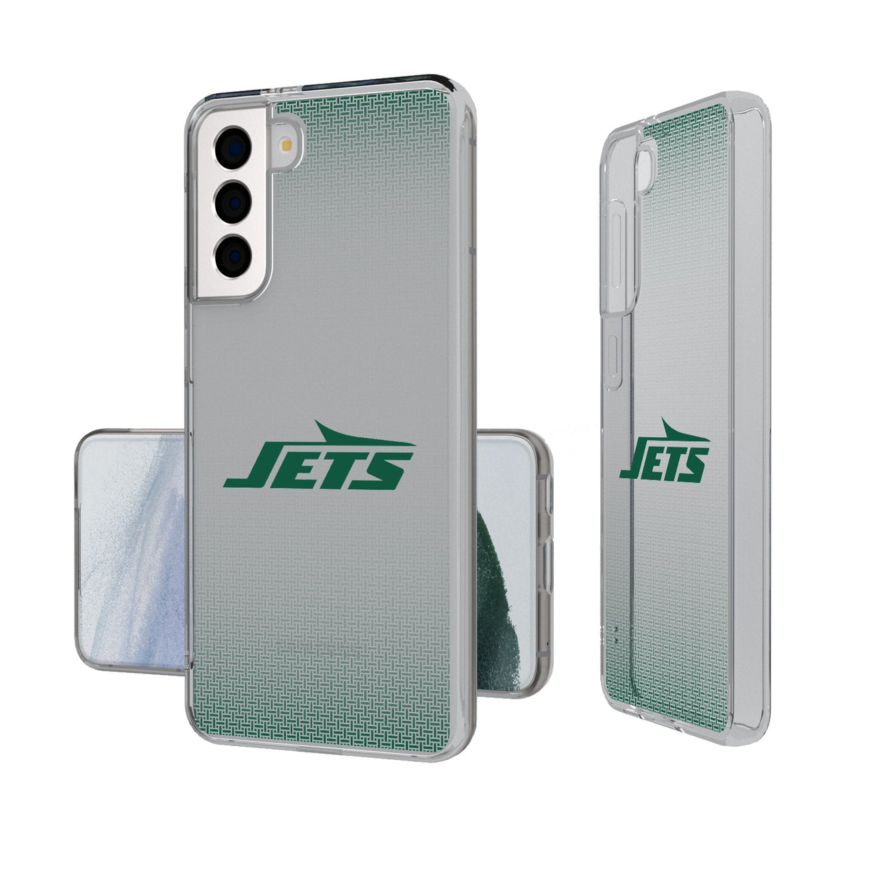 New York Jets Linen Clear Phone Case-0