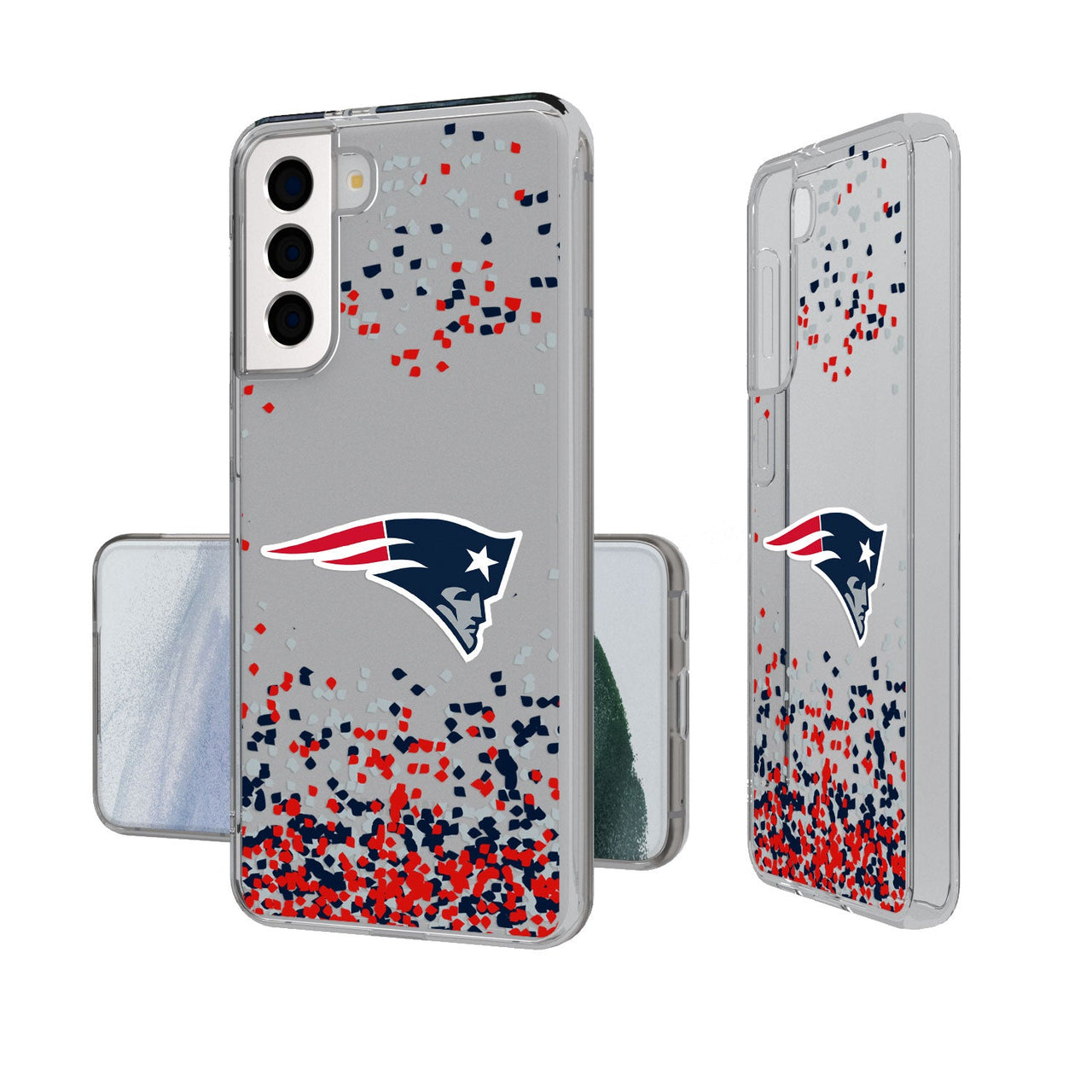 New England Patriots Confetti Clear Case-19