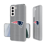 Thumbnail for New England Patriots Text Backdrop Clear Phone Case-0