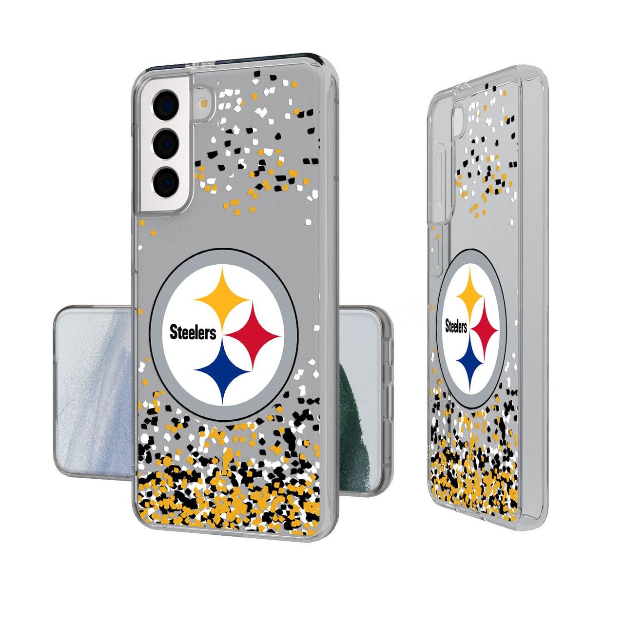 Pittsburgh Steelers Confetti Clear Case-19