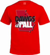 Thumbnail for Georgia Bulldogs Y'all Red T-shirt