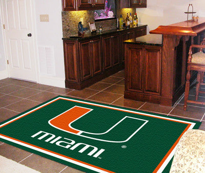 Miami Hurricanes 4X6 Rug