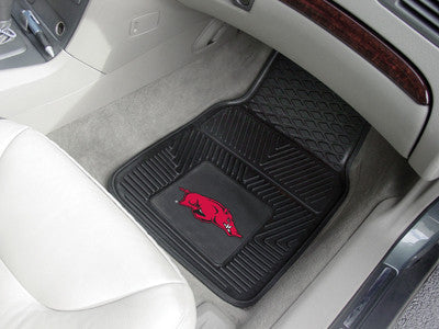 Arkansas Razorbacks 2-Pc Vinyl Car Mat Set