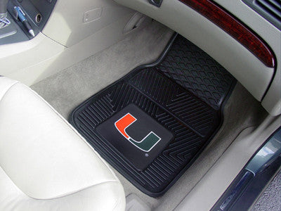 Miami Hurricanes 2-Pc Vinyl Car Mat Set