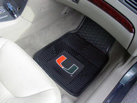 Thumbnail for Miami Hurricanes 2-Pc Vinyl Car Mat Set