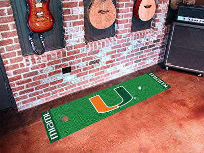 Miami Hurricanes Putting Green Mat