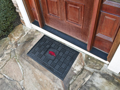 Arkansas Razorbacks Medallion Door Mat