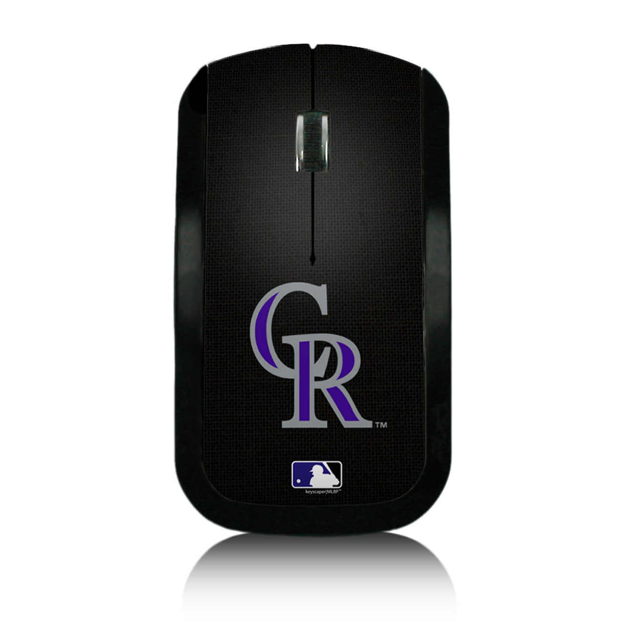 Colorado Rockies Rockies Solid Wireless USB Mouse-0