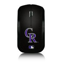 Thumbnail for Colorado Rockies Rockies Solid Wireless USB Mouse-0