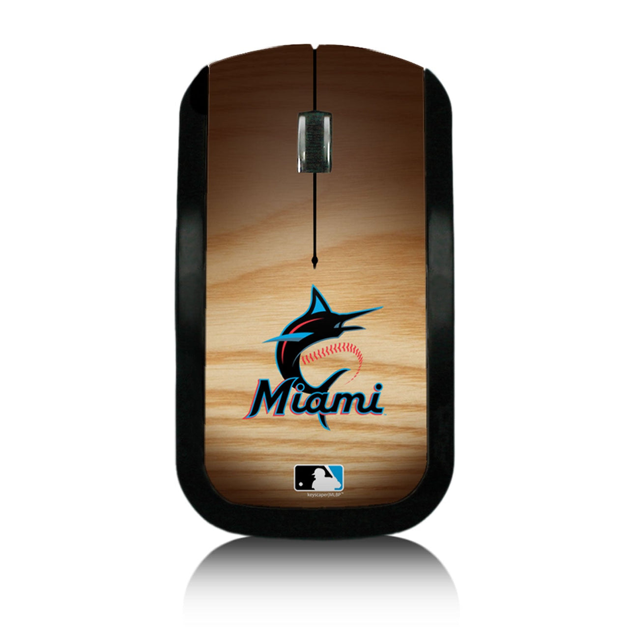 Miami Marlins Wood Bat Wireless Mouse-0