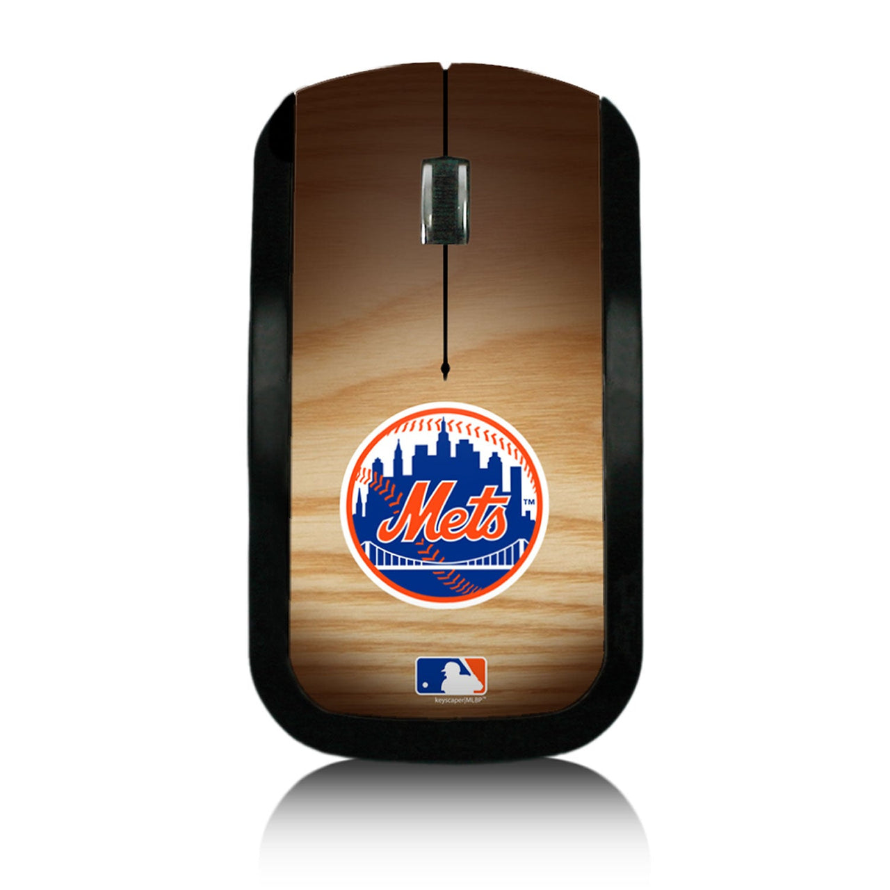 New York Mets Mets Wood Bat Wireless USB Mouse-0