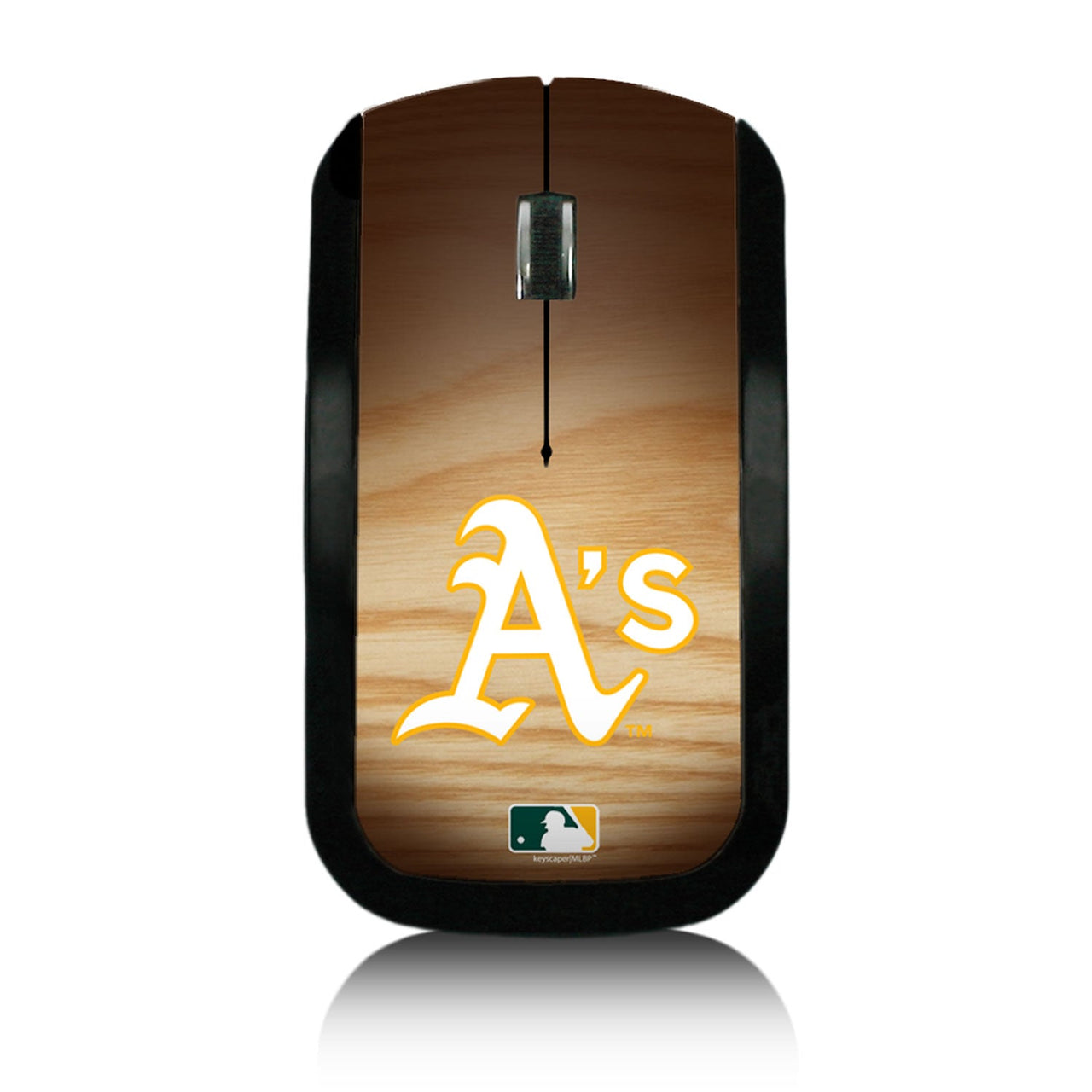 Oakland Athletics Athletics Wood Bat Wireless USB Mouse-0