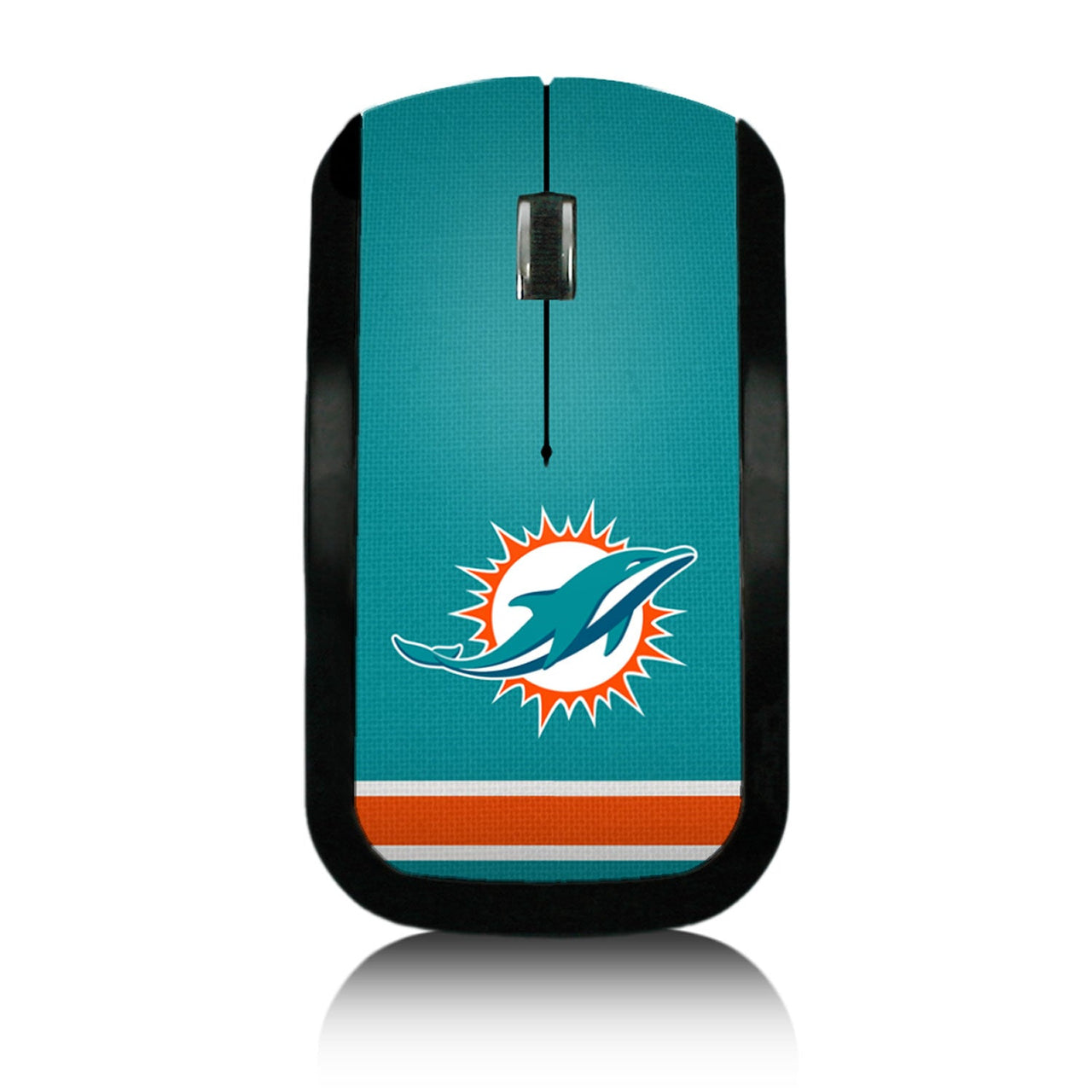 Miami Dolphins Stripe Wireless USB Mouse-0