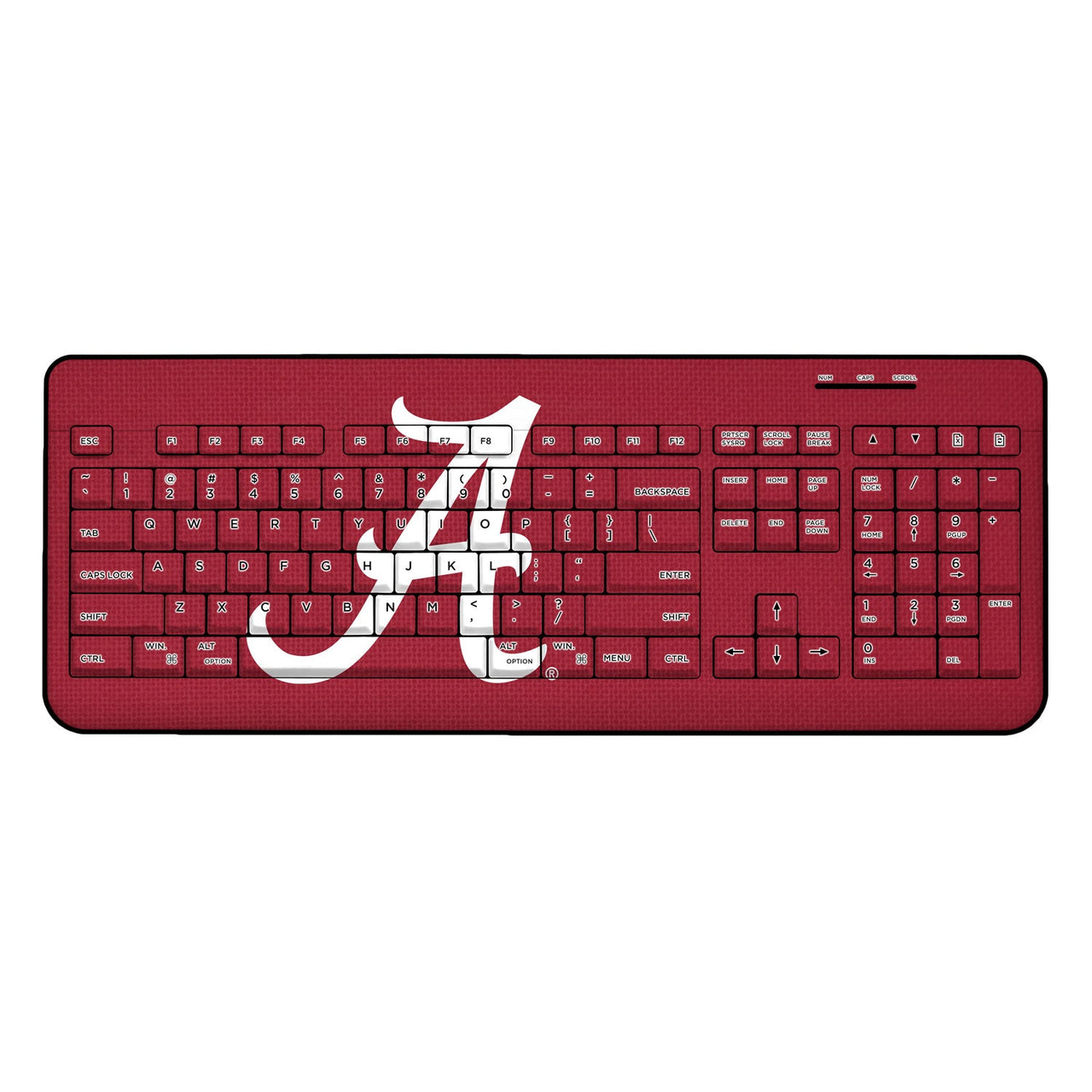 Alabama Crimson Tide Solid Wireless USB Keyboard-0