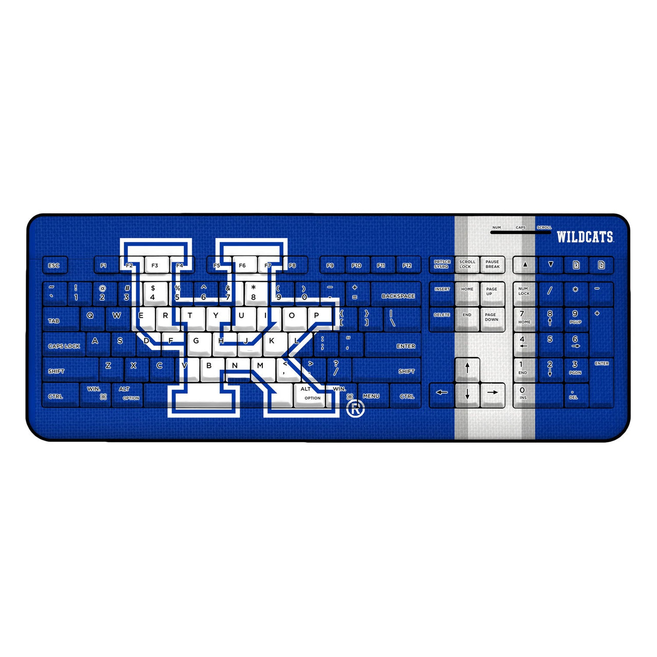 Kentucky Wildcats Stripe Wireless USB Keyboard-0