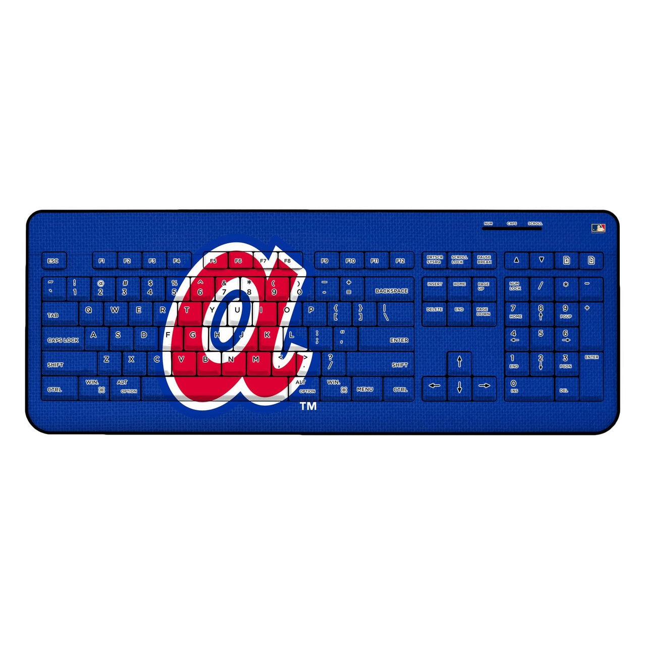 Atlanta Braves 1972-1980 - Cooperstown Collection Solid Wireless USB Keyboard-0