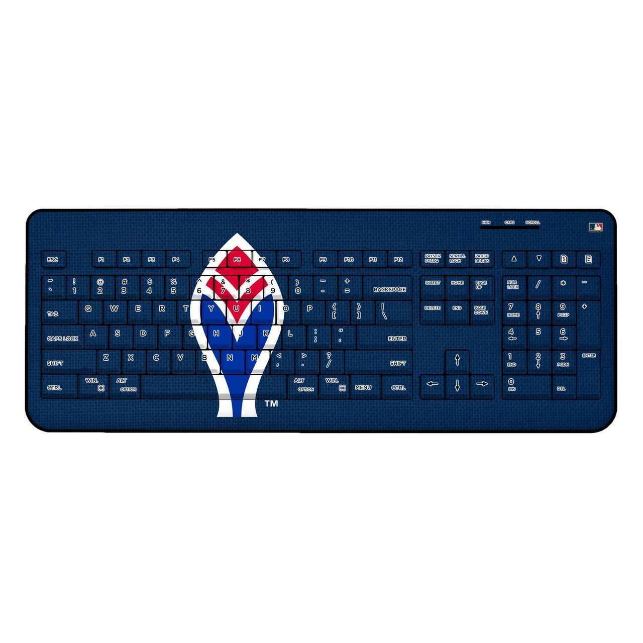 Atlanta Braves 1972-1975 - Cooperstown Collection Solid Wireless USB Keyboard-0