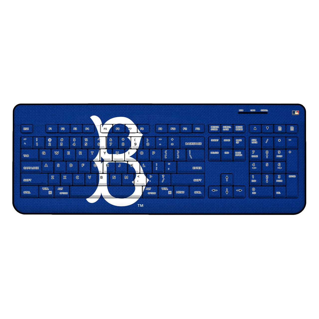 Brooklyn Dodgers 1949-1957 - Cooperstown Collection Solid Wireless USB Keyboard-0