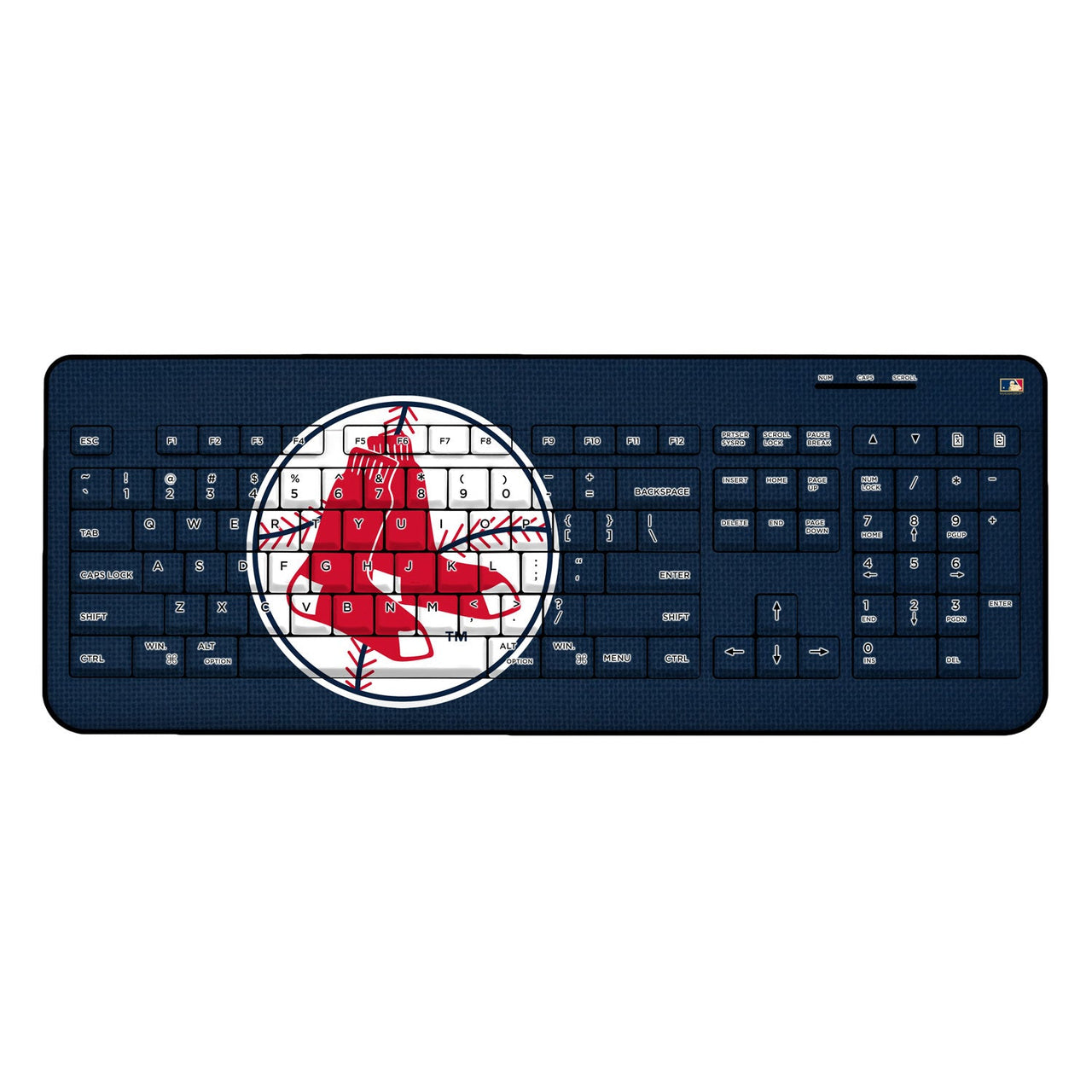 Boston Red Sox 1970-1975 - Cooperstown Collection Solid Wireless USB Keyboard-0