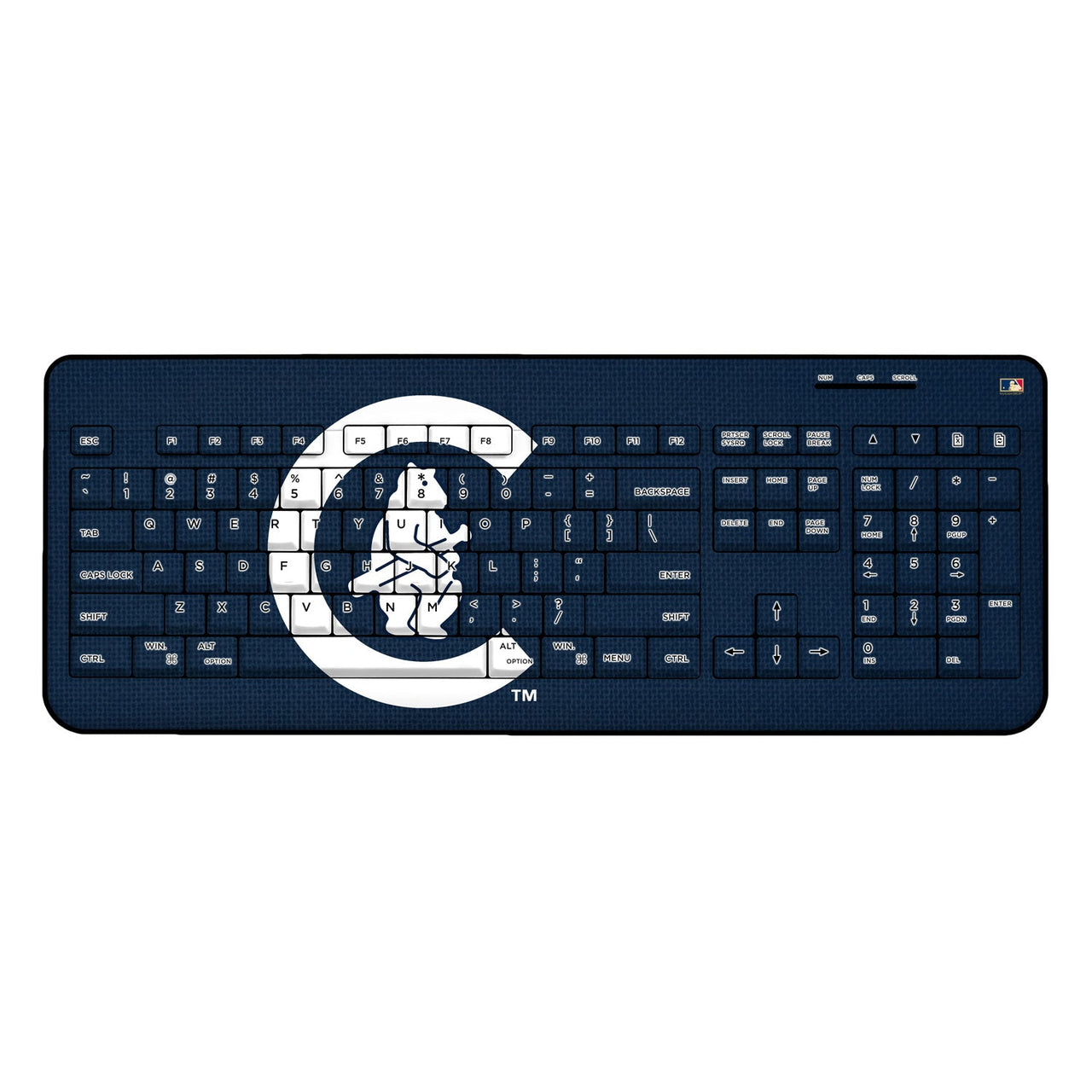 Chicago Cubs Home 1911-1912 - Cooperstown Collection Solid Wireless USB Keyboard-0