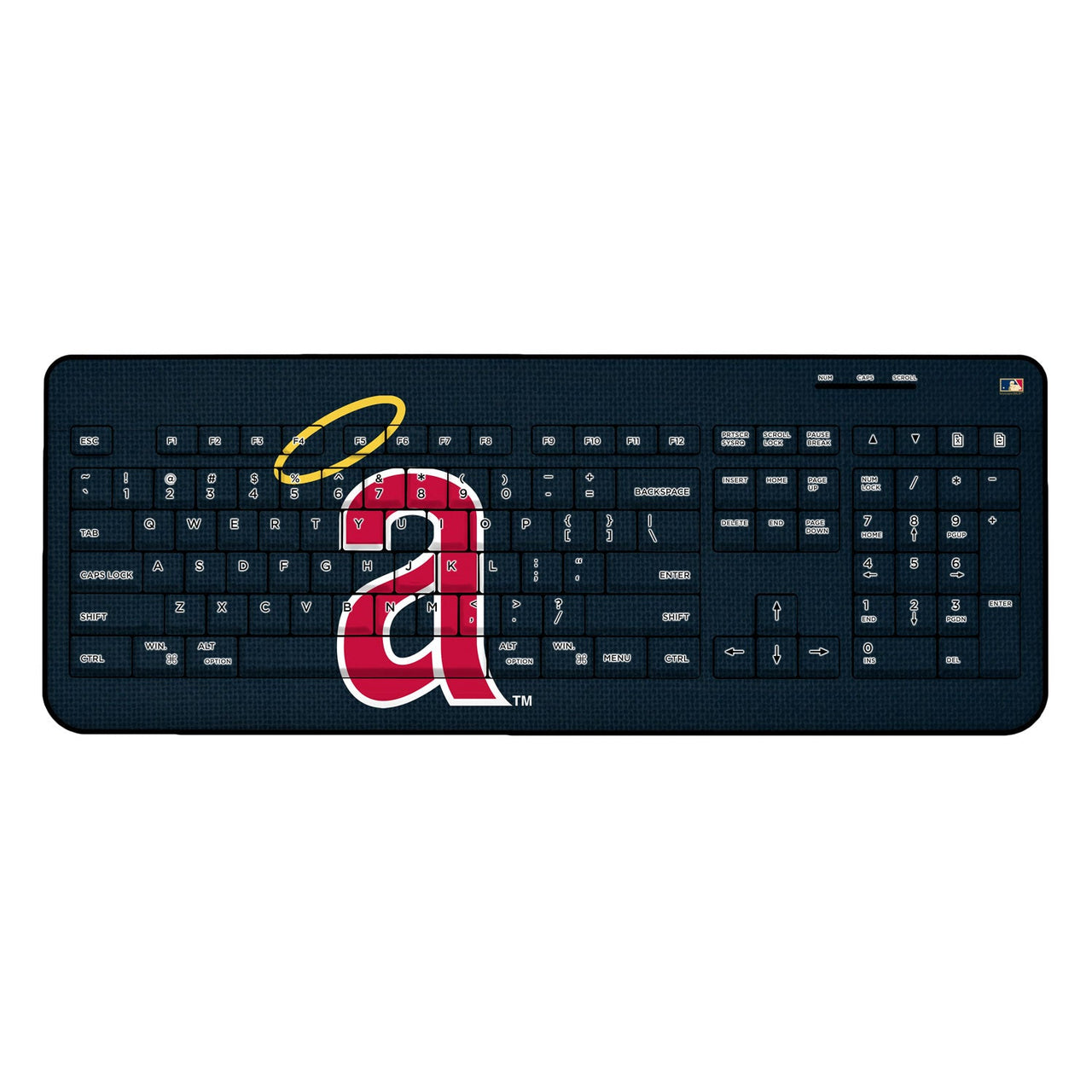 LA Angels 1971 - Cooperstown Collection Solid Wireless USB Keyboard-0