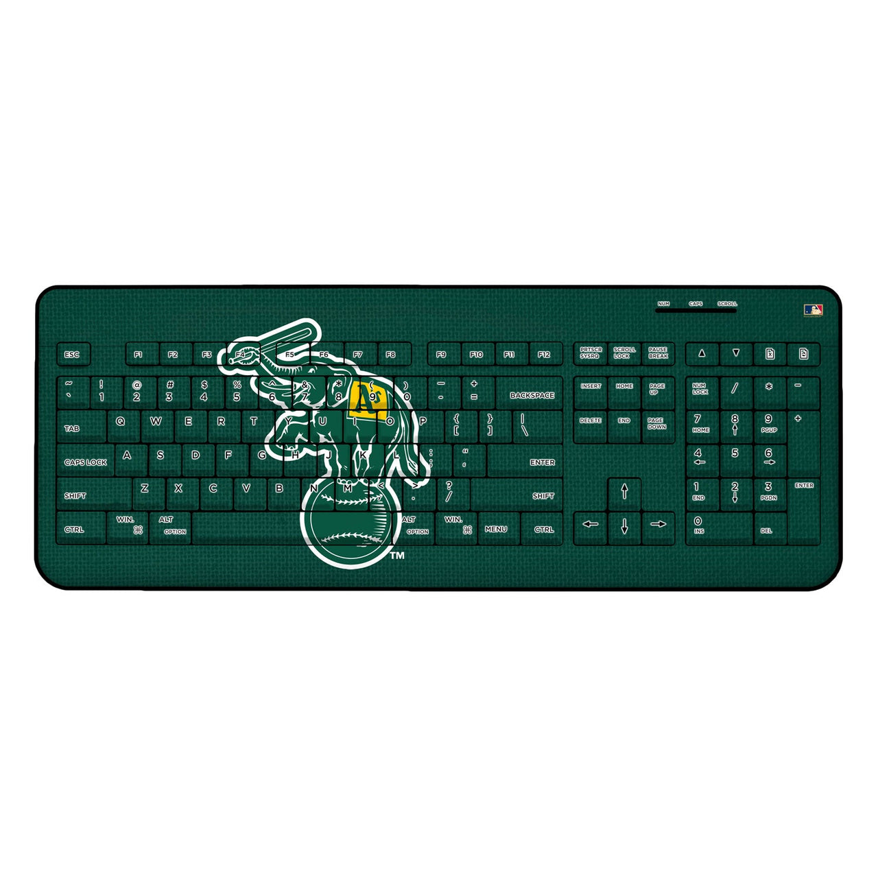 Oakland As Home 1988 - Cooperstown Collection Solid Wireless USB Keyboard-0