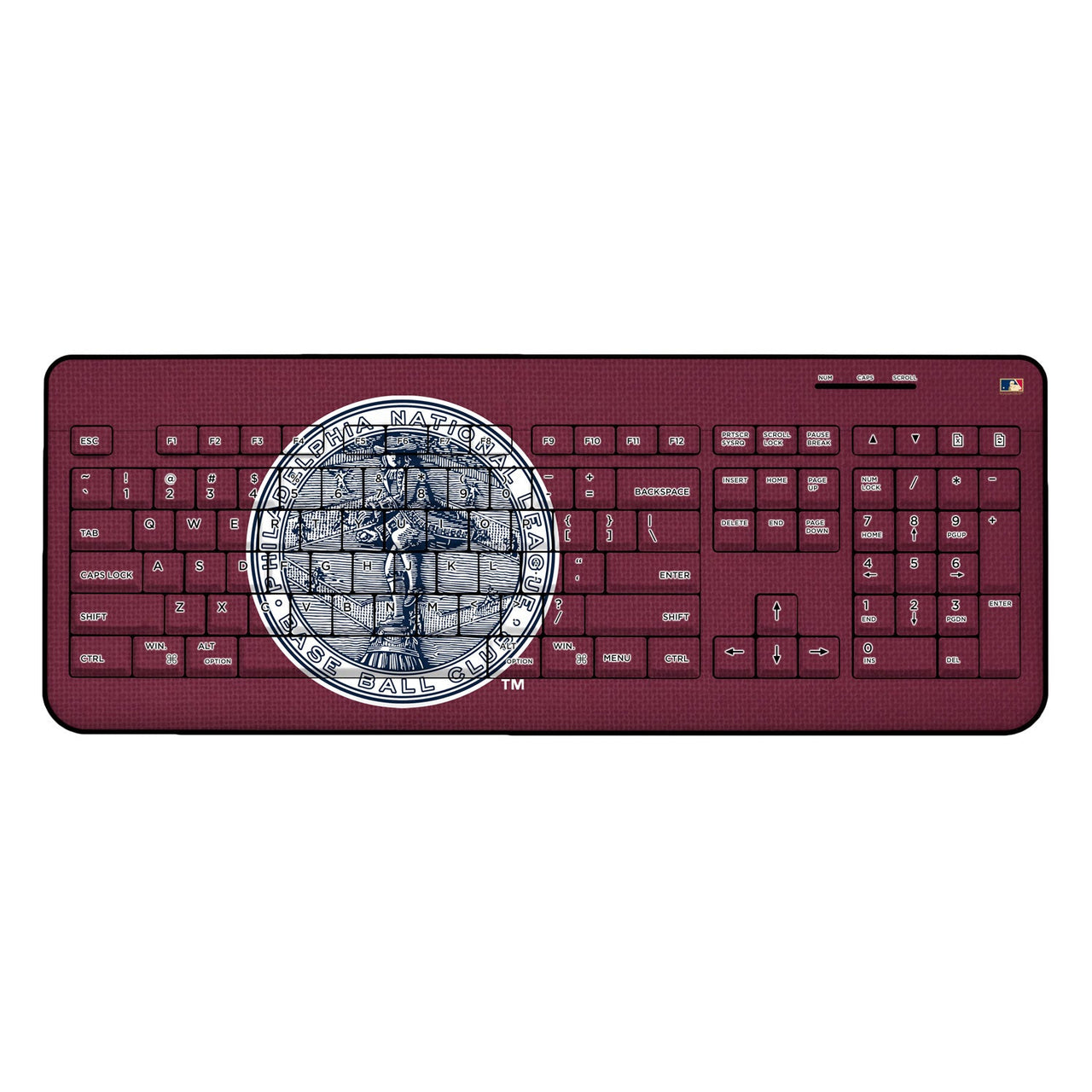 Philadelphia Phillies 1915-1943 - Cooperstown Collection Solid Wireless USB Keyboard-0