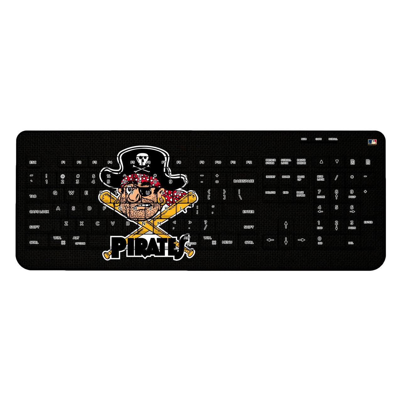 Pittsburgh Pirates 1958-1966 - Cooperstown Collection Solid Wireless USB Keyboard-0