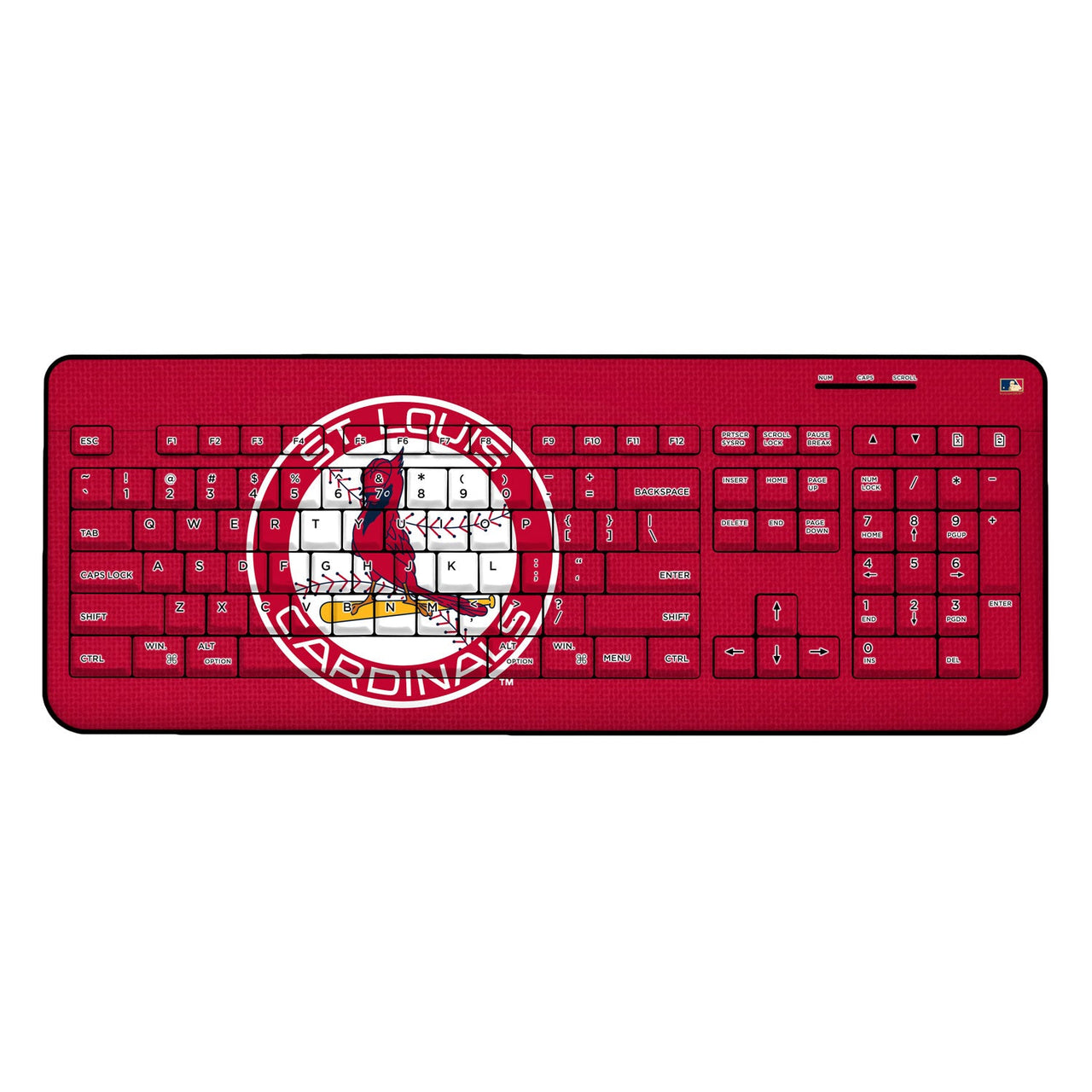 St louis Cardinals 1966-1997 - Cooperstown Collection Solid Wireless USB Keyboard-0