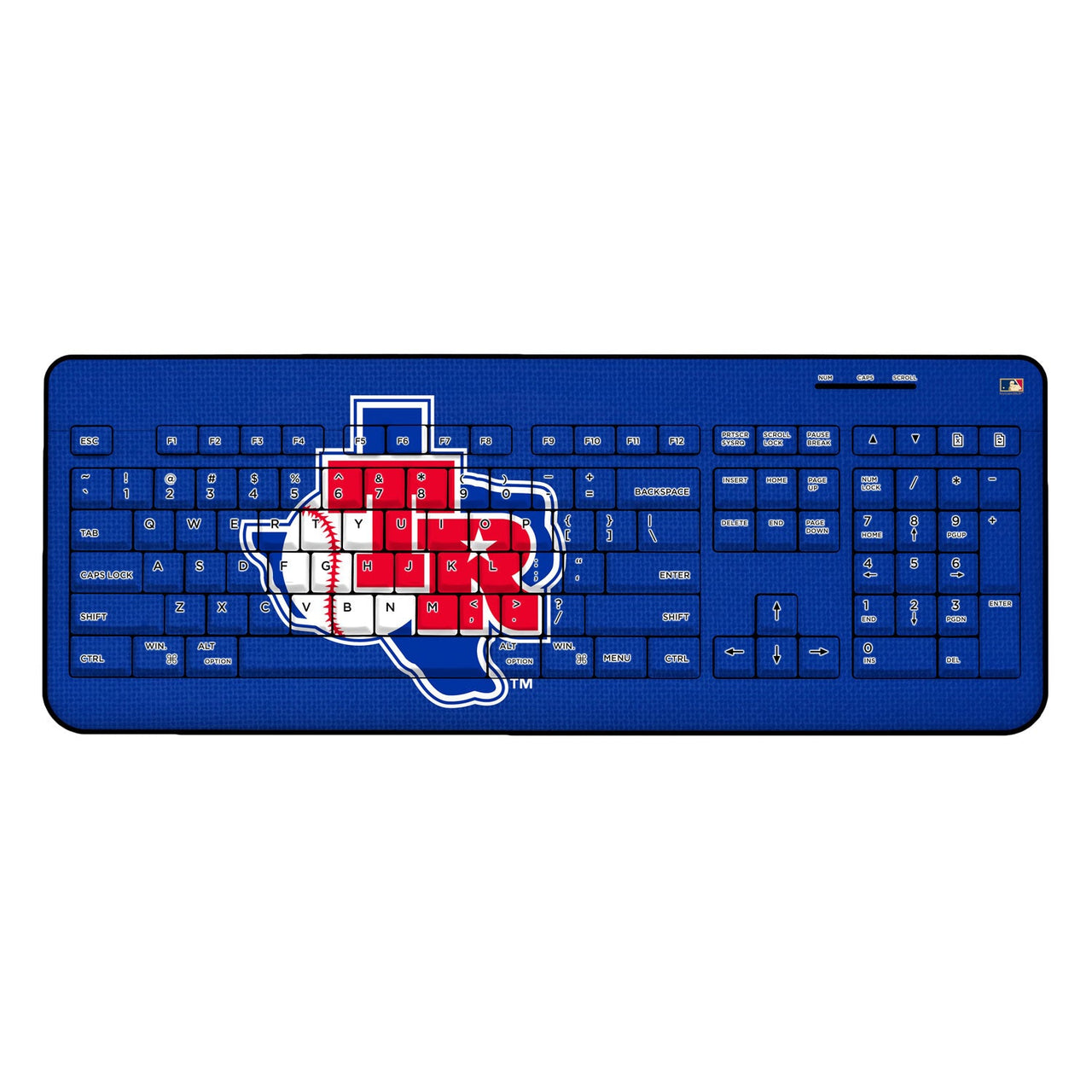 Texas Rangers 1981-1983 - Cooperstown Collection Solid Wireless USB Keyboard-0