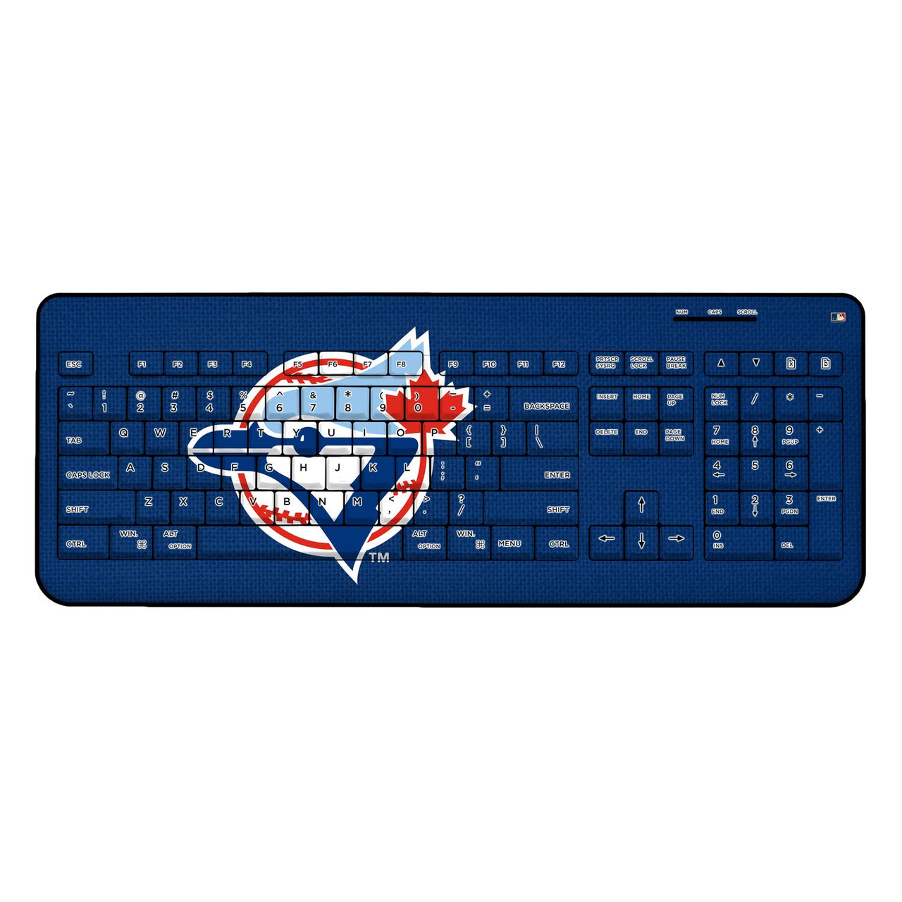 Toronto Blue Jays 1977-1988 - Cooperstown Collection Solid Wireless USB Keyboard-0