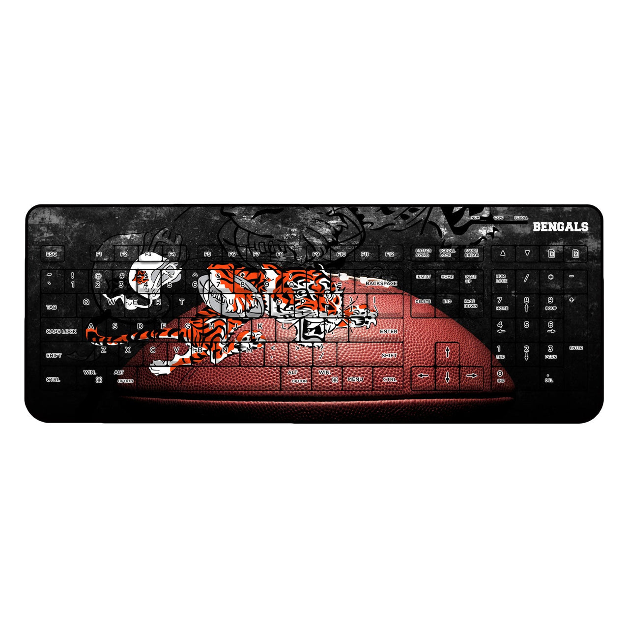 Cincinnati Bengals Legendary Wireless USB Keyboard-0