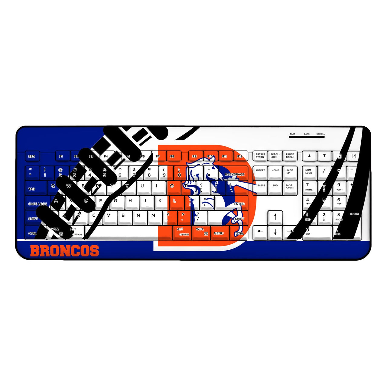 Denver Broncos 1993-1996 Historic Collection Passtime Wireless USB Keyboard-0