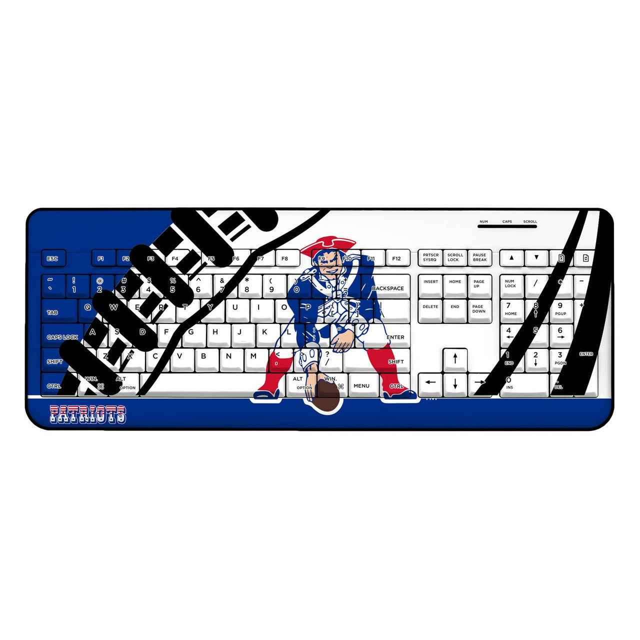 New England Patriots Passtime Wireless USB Keyboard-0