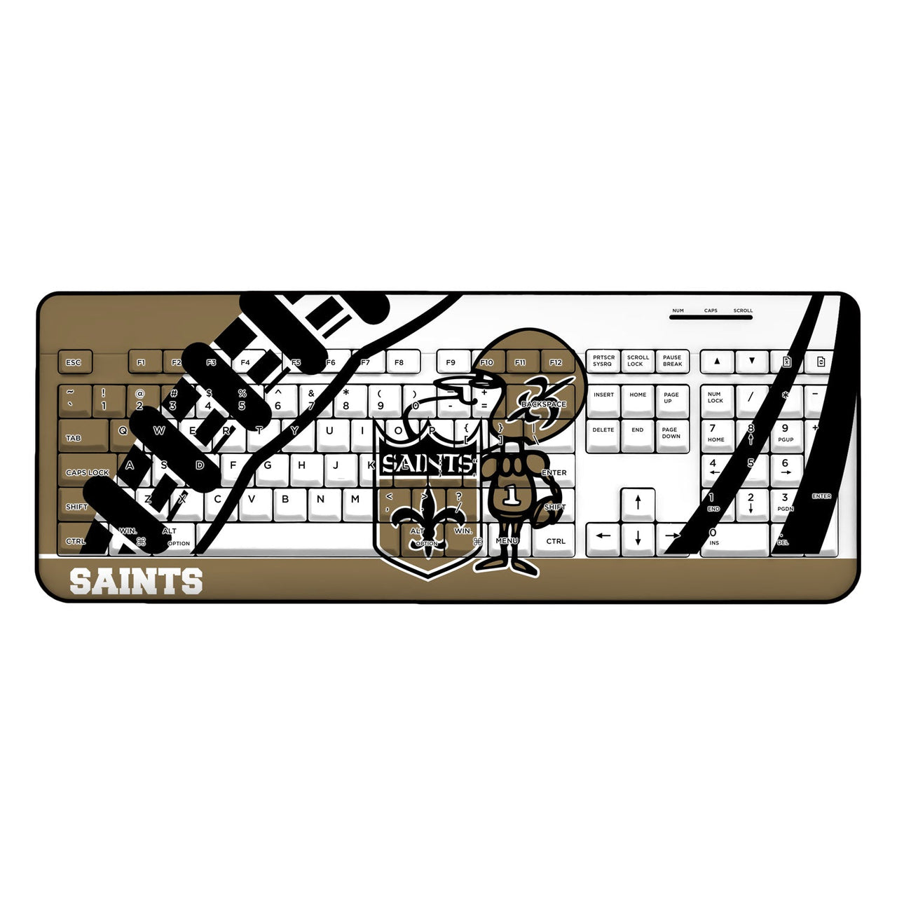 New Orleans Saints Passtime Wireless USB Keyboard-0