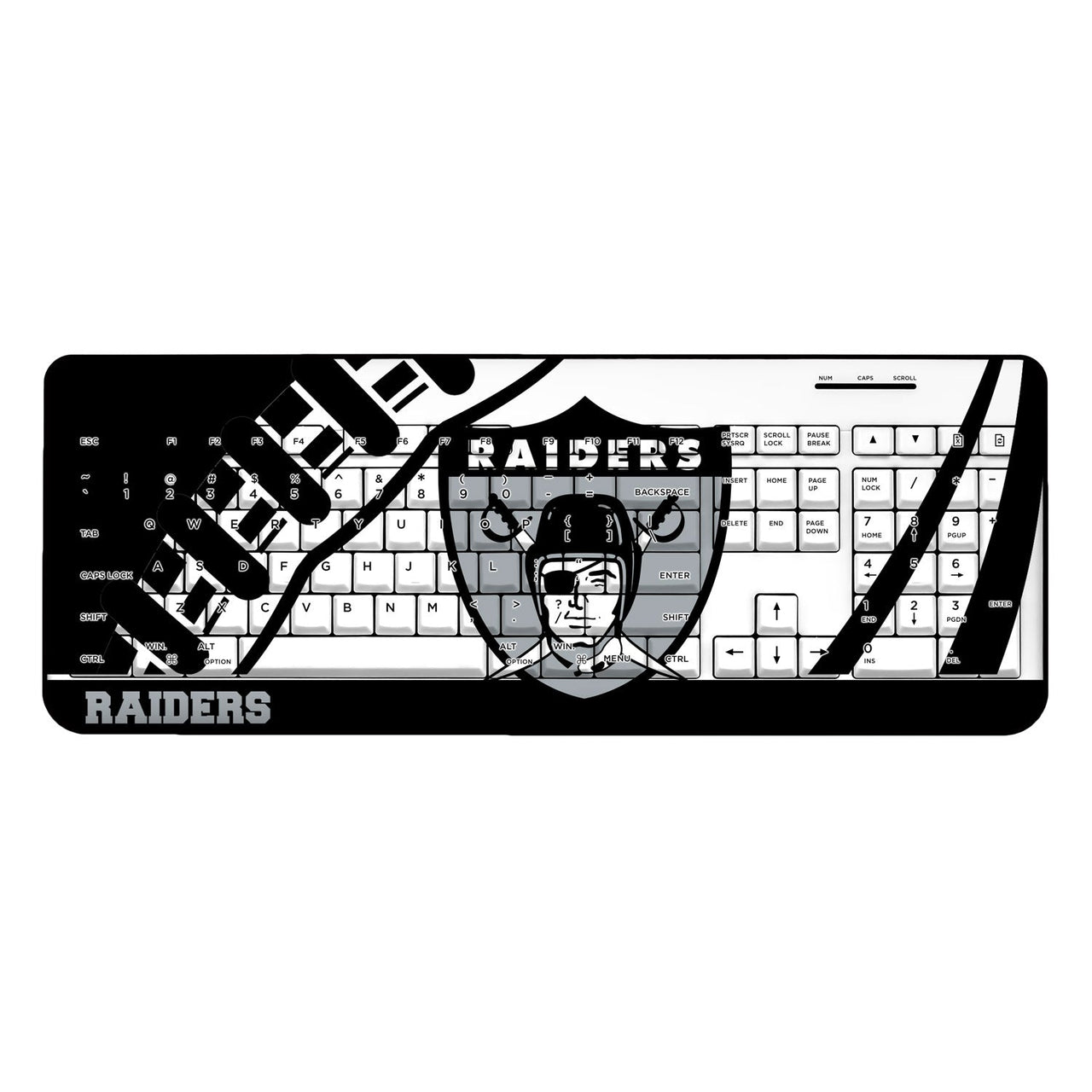 Oakland Raiders 1963 Historic Collection Passtime Wireless USB Keyboard-0