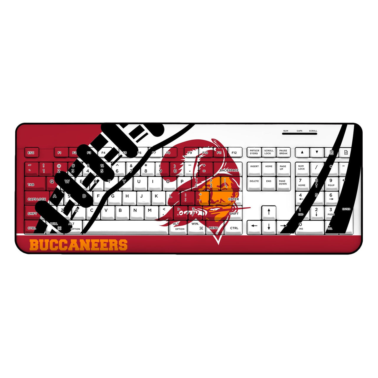 Tampa Bay Buccaneers Passtime Wireless USB Keyboard-0