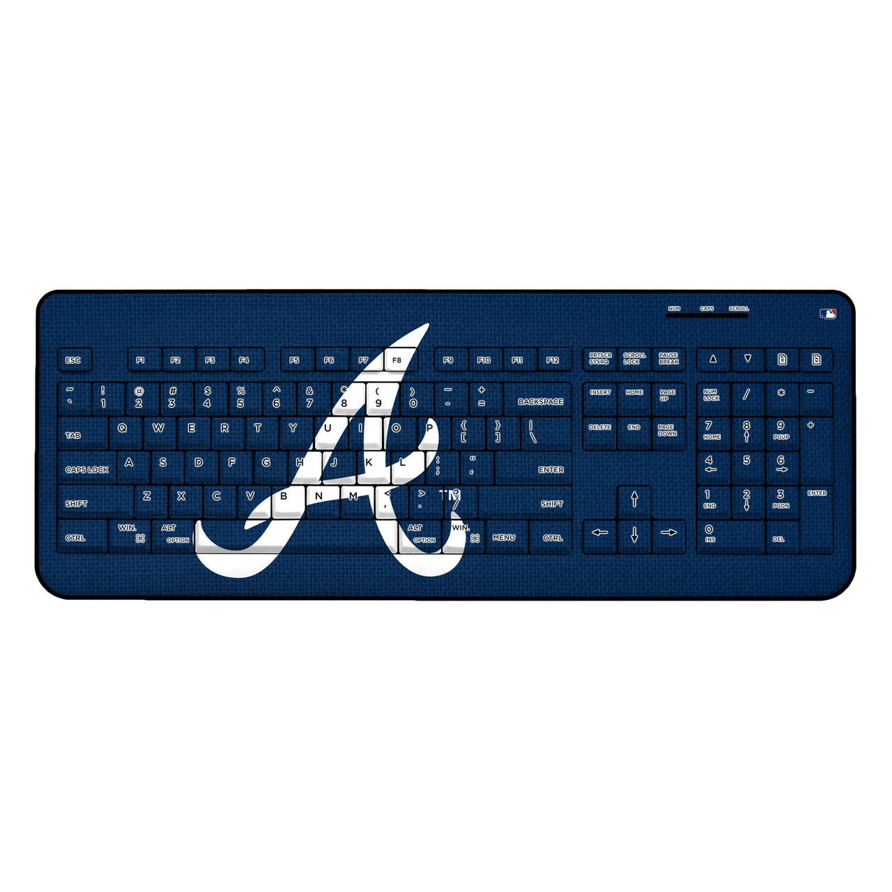 Atlanta Braves Braves Solid Wireless USB Keyboard-0