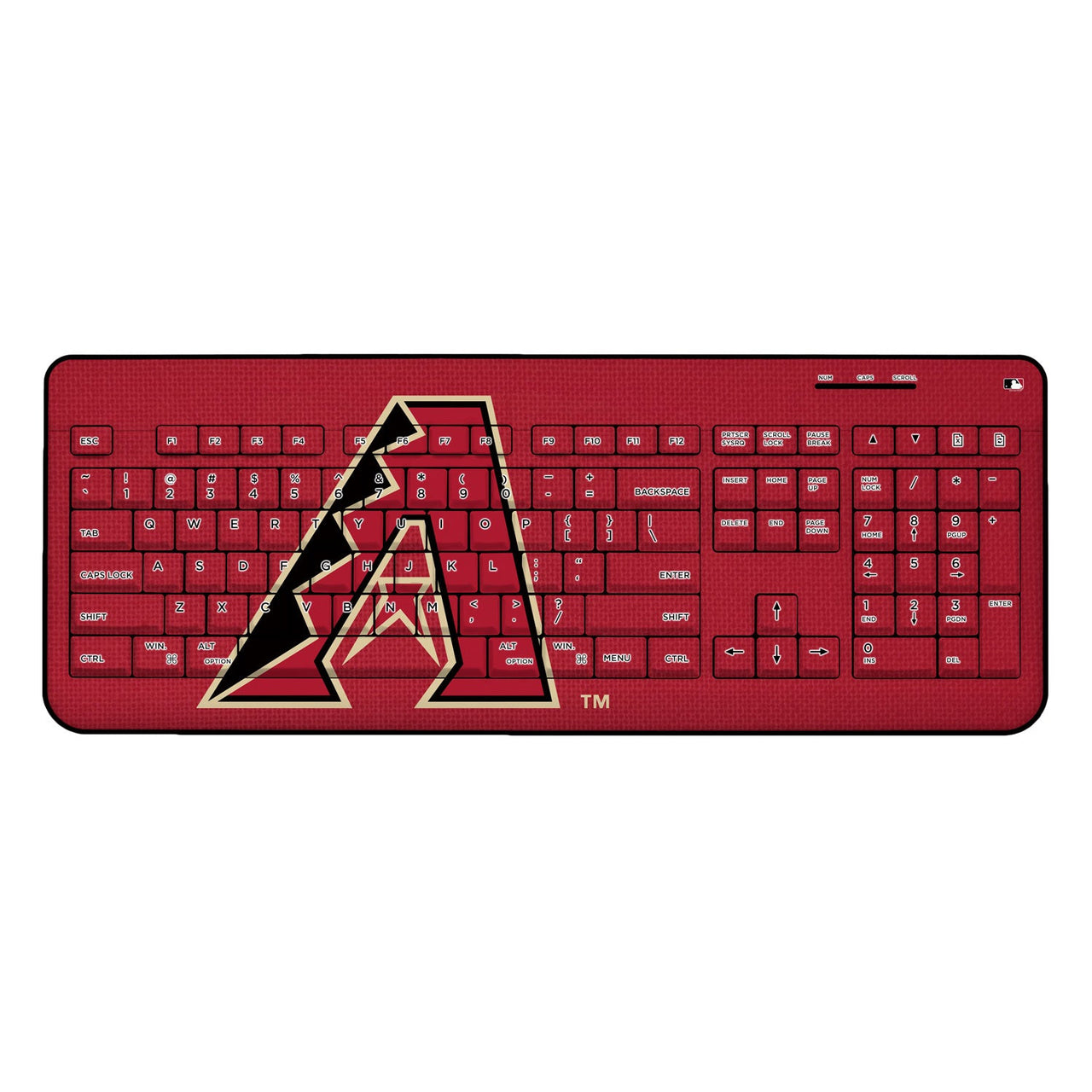 Arizona Diamondbacks D-Backs Solid Wireless USB Keyboard-0