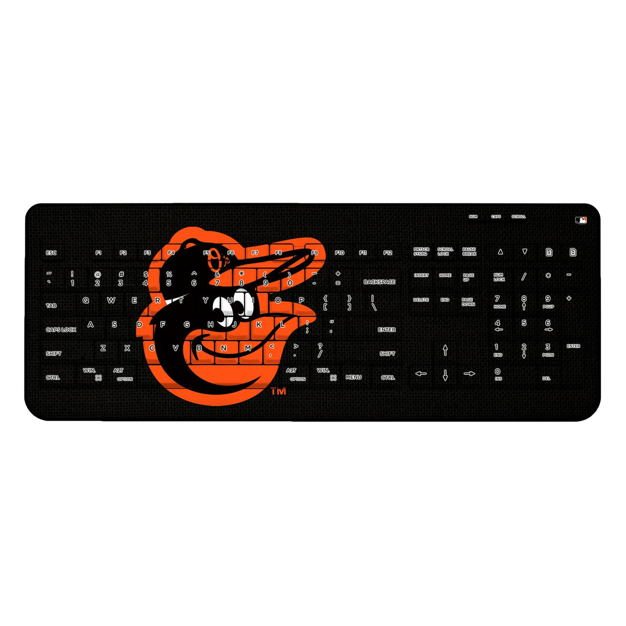 Baltimore Orioles Orioles Solid Wireless USB Keyboard-0