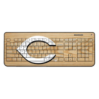 Thumbnail for Cincinnati Reds Reds Wood Bat Wireless USB Keyboard-0