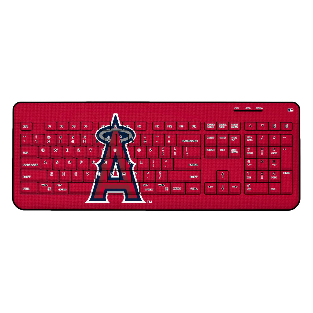 Los Angeles Angels Angels Solid Wireless USB Keyboard-0