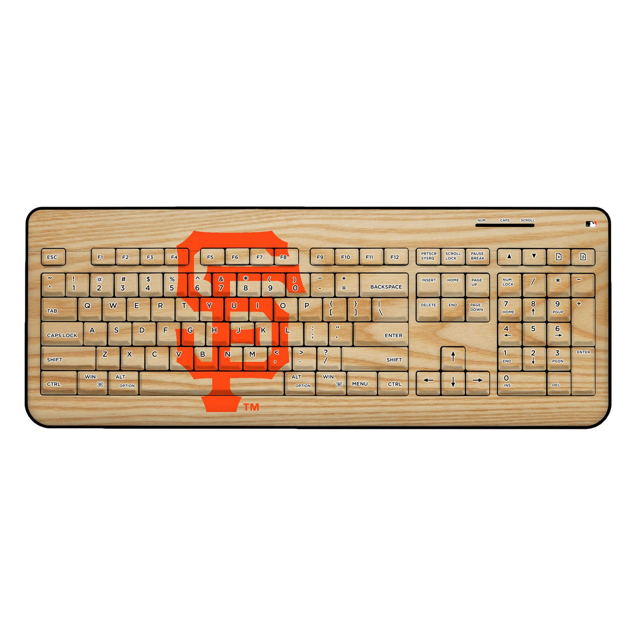 San Fransisco Giants Giants Wood Bat Wireless USB Keyboard-0