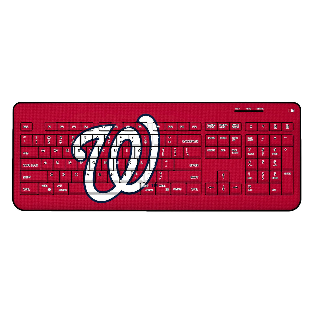 Washington Nationals Nationals Solid Wireless USB Keyboard-0