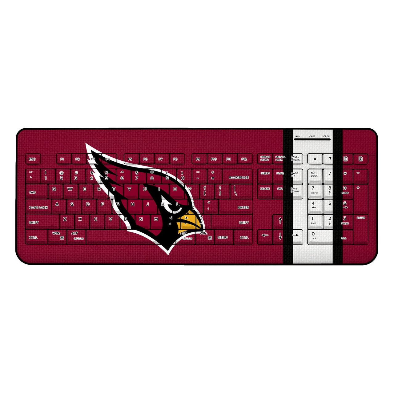 Arizona Cardinals Stripe Wireless USB Keyboard-0