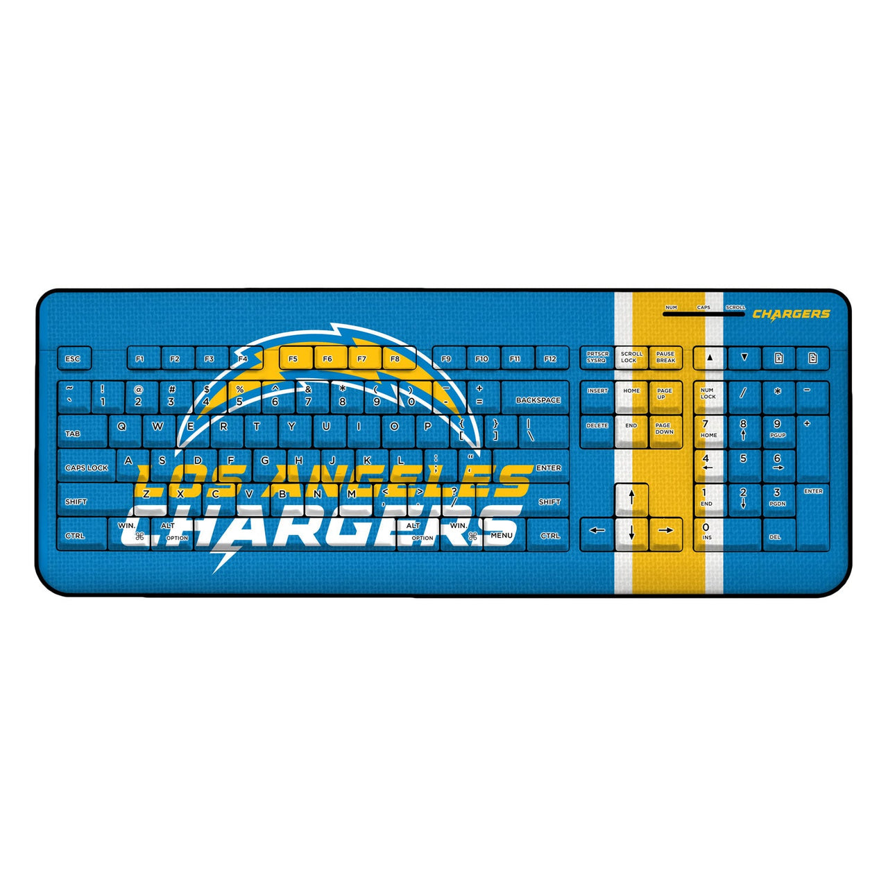 Los Angeles Chargers Stripe Wireless USB Keyboard-0