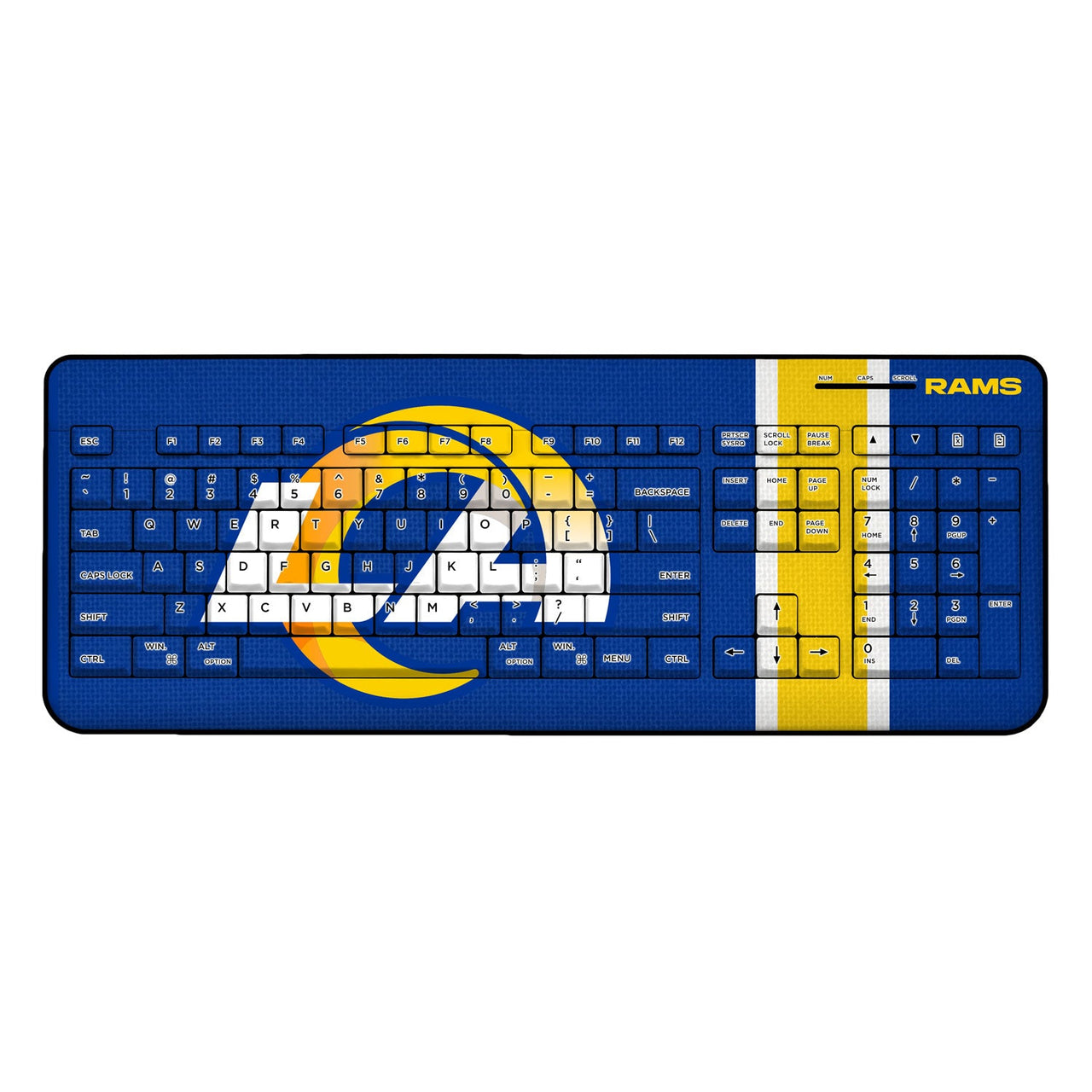 Los Angeles Rams Stripe Wireless USB Keyboard-0