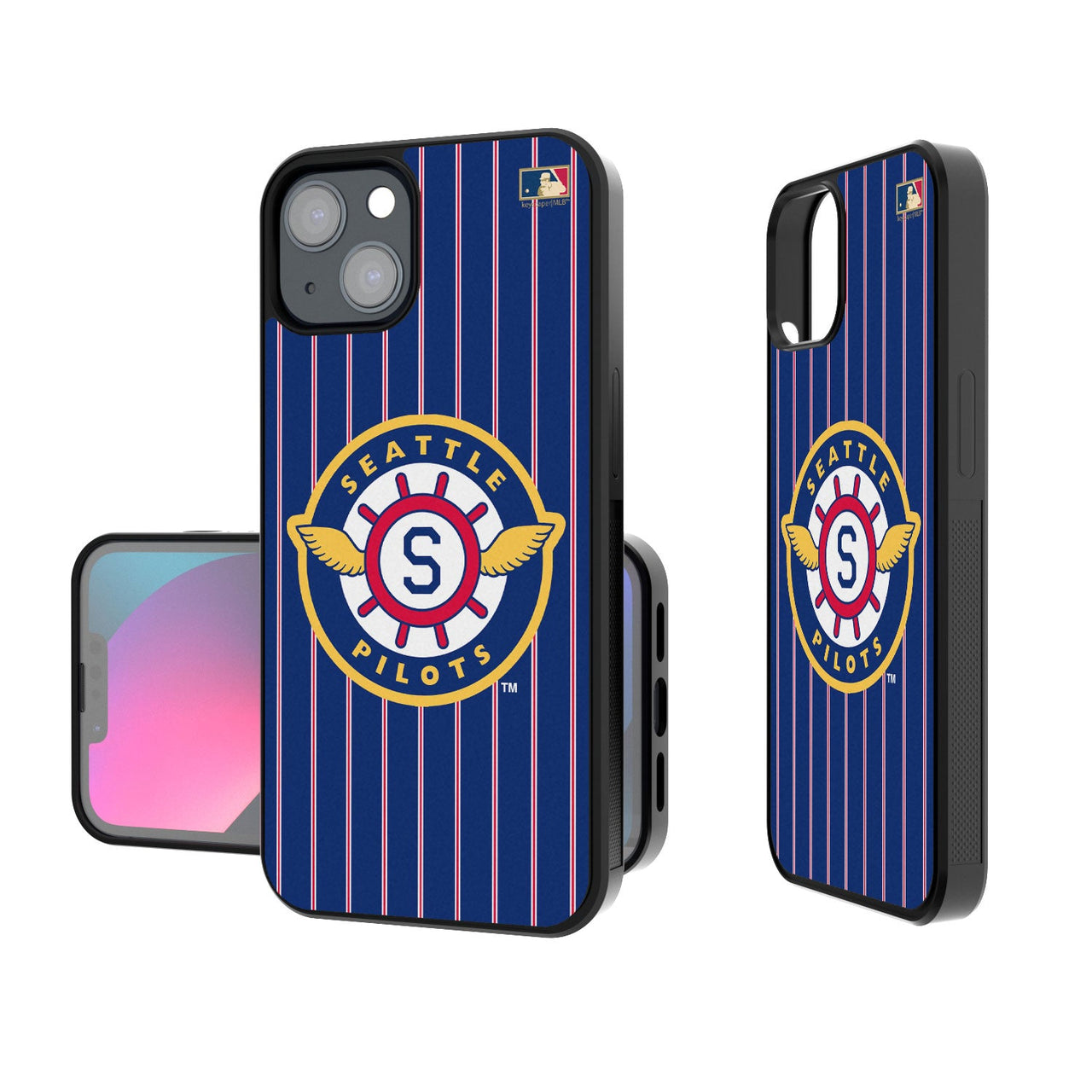 Seattle Pilots 1969 - Cooperstown Collection Pinstripe Bumper Case-2