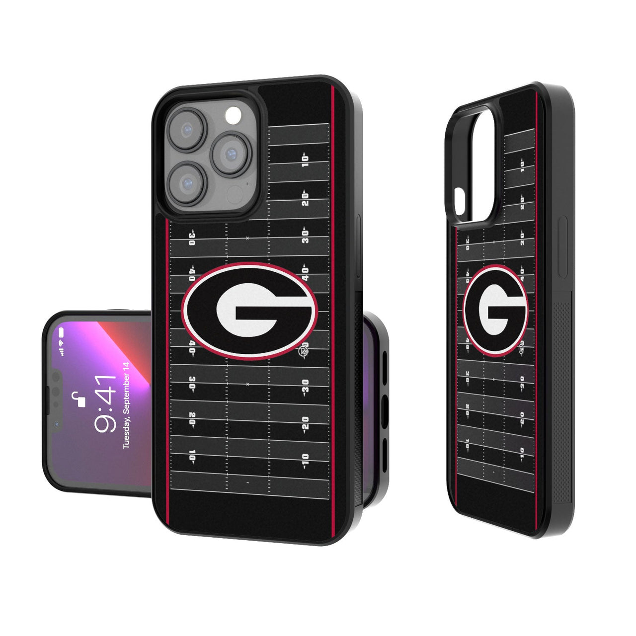 Georgia Bulldogs Football Field Bumper Case-0