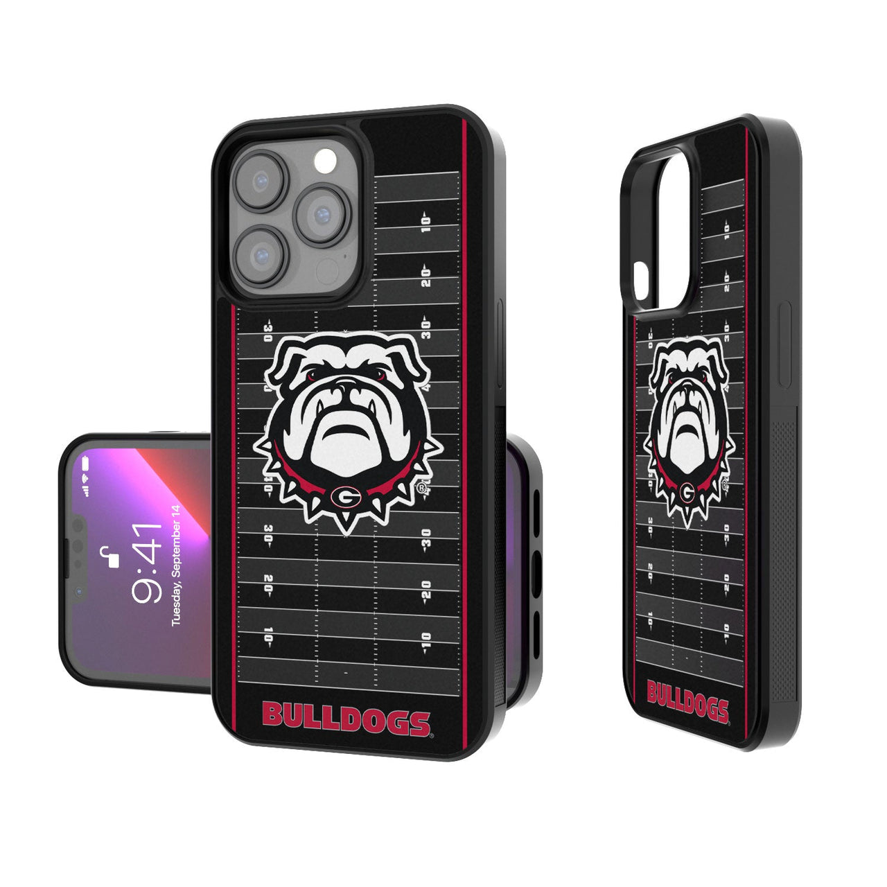 Georgia Bulldogs Football Field Bumper Case-0